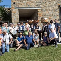 Turistični novinarji na trgatvi pri Marinku Rodici