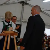Uroš Brežan je Rosmarie Burgmann sta podprla  tesnejše sodelovanje.  