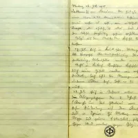   Znani fizik je v zvezek zapisoval svoje misli o vojni, a tudi opisoval pokrajino.