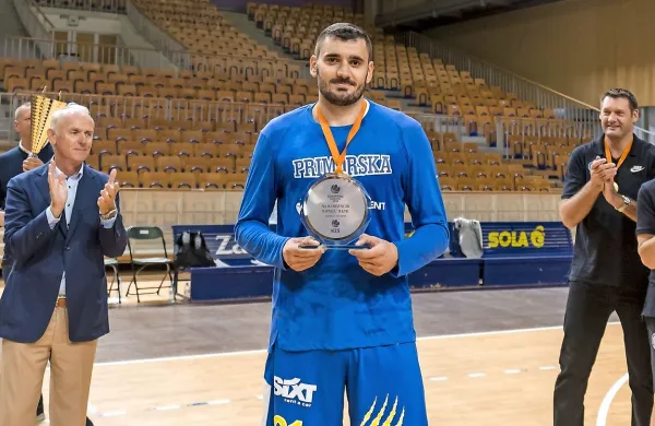 Marko Jagodić Kuridža, MVP superpokalne tekme, ki je minila v 
znamenju Sixta Primorske.