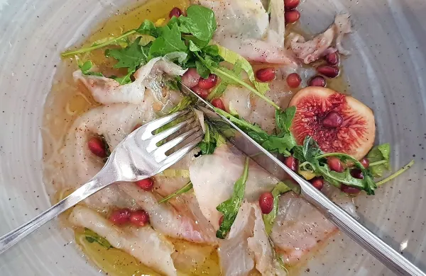 Brancinov carpaccio iz restavracije Pikol