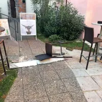 Del napu&scaron;ča je padel na teraso Circola