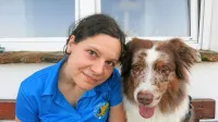 Urška Ferletič se je v Tačke pomagačke najprej vključila z 
avstralskim ovčarjem Grinom.