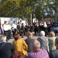 Za primerno kulturno vzdušje so poskrbeli tudi pevke in pevci 
zbora Lipa Šempas. 