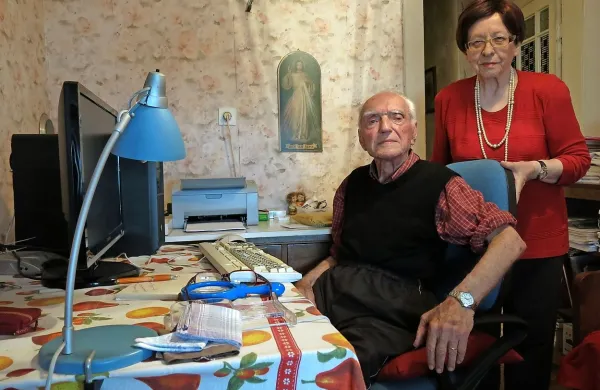 Alojz Rebula  z ženo Zoro Tavčar v Loki pri Zidanem Mostu 