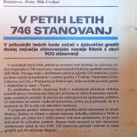 V ajdovski občini so načrtovali gradnjo dotlej največjega stanovanjskega naselja Ribnik s približno 900 stanovanji.