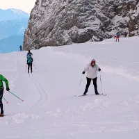 Dachstein je raj za tekače na smučeh. 