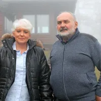 Na Krvavcu sta  Cerkno in Kanin predstavila direktorja - Manuela  
Božič Badalič in Marjan Skornišek.