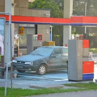 Požar na bencinski črpalki - na srečo le vaja