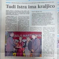 Elizabeta Bordon  je postala prva vinska kraljica slovenske Istre.