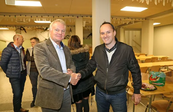 Rajko Lasič (levo ) in Tarik Žigon se bosta spopadla v drugem krogu 
županskih volitev.  