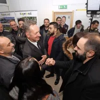 Boris Popovič v volilnem štabu.