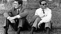 Pier Paolo Pasolini (desno) je v zgodnjih 60. letih ključno vplival na 
razvoj filmske kariere Bernarda Bertoluccija.