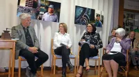 “Novega” Naceta so predstavili Franc Černigoj, Silva Karim, 
moderatorka Aleksandra Hain in Dušica Kunaver. 