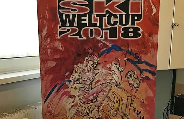 Plakat z golo žensko za tekme v Semmeringu razburja
