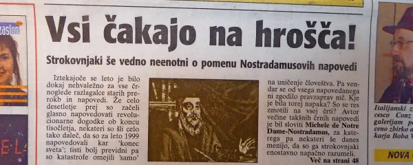 Prehod v novo tisočletje so spremljale zlovešče napovedi. 