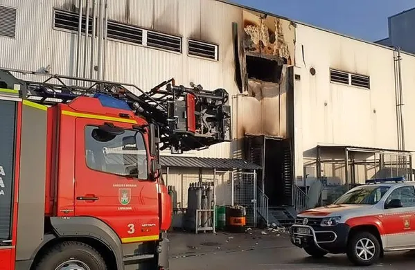 Ponoči je v distribucijskem centru trgovine Spar na Letališki cesti 
v Ljubljani izbruhnil obsežen požar, ki ga je od okoli 2.30 dalje 
gasilo okoli 80 gasilcev.