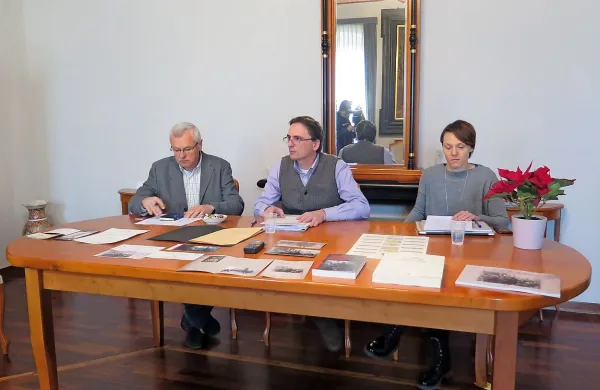 Predsednik društva Histria Robert Matijašić, tajnik drustva Dean 
Krmac in podpredsednica društva Mojca Cerkvenik

