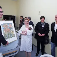 Kot zadnja v minulem letu je mamica Nika Markežič rodila deklico 
Aljo.