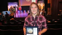 Andreja Leški s priznanjem nominiranke izbora Naš Športnik 2018.
