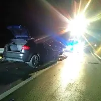 V tragični nesreči umrla sopotnica v vozilu