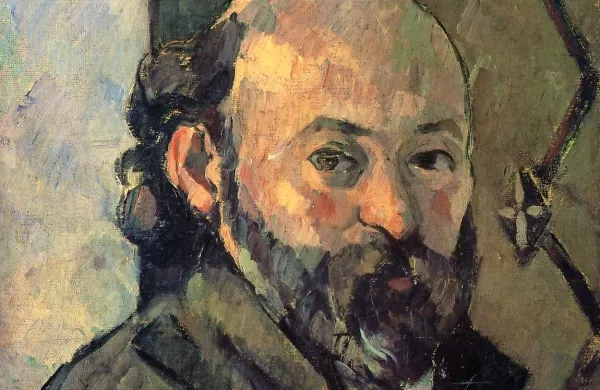 Paul Cézanne na avtoportretu 