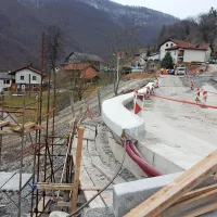Grahovo ob Bači leze na razmočenem terenu