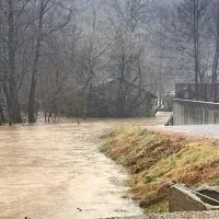 Dež bo &scaron;e do noči dvigal vodostaj Reke in Kolpe