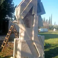 Skulptura, ki bo razstavljena na krožišču.