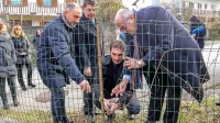 Žico so prerezali in odstranili podpredsednik skupščine EZTS 
Pierluigi Medeot ter župani Milan Turk (Šempeter-Vrtojba), Klemen Miklavič (Nova Gorica) in Rodolfo Ziberna (Gorica). 