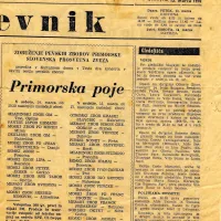 V Primorskem dnevniku so na naslovnici 13. marca 1970 vabili na drugi  koncert 
novoustanovljene revije, ki je bil naslednji dan v Kulturnem domu v Trstu.  