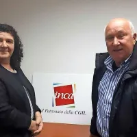 

Svetovalka Patronata INCA Diana Peloza (levo) in Marino Greblo, ki je v Italiji nabral več kot polovico delovne dobe. 