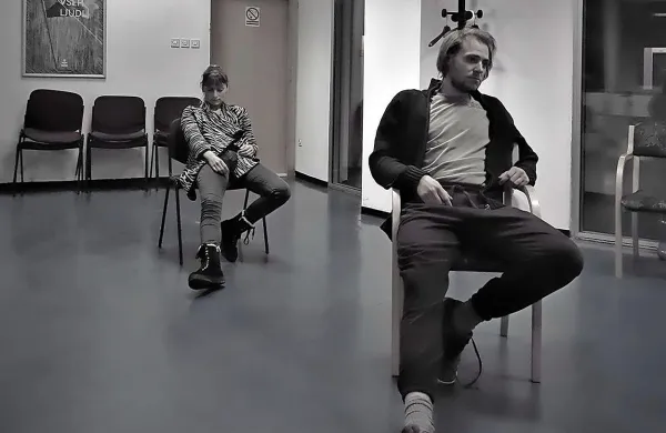 Tadeja Korošec in Martin Gerbec v predstavi Šusuglavo pod 
mentorstvom Mihe Nemca iz SNG Nova Gorica.