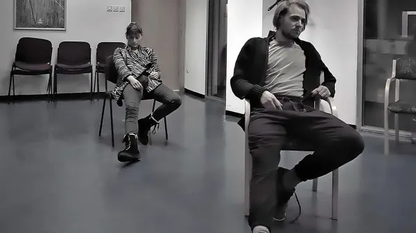 Tadeja Korošec in Martin Gerbec v predstavi Šusuglavo pod 
mentorstvom Mihe Nemca iz SNG Nova Gorica.