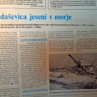 Gradnja kanala Badaševica v Kopru ni potekala po načrtih. 