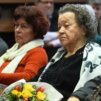 Predstavitev knjige pokojnega Jaše Lukiča Zlobca sta spremljali 
tudi njegova mama Veronika in vdova Štefanija. 