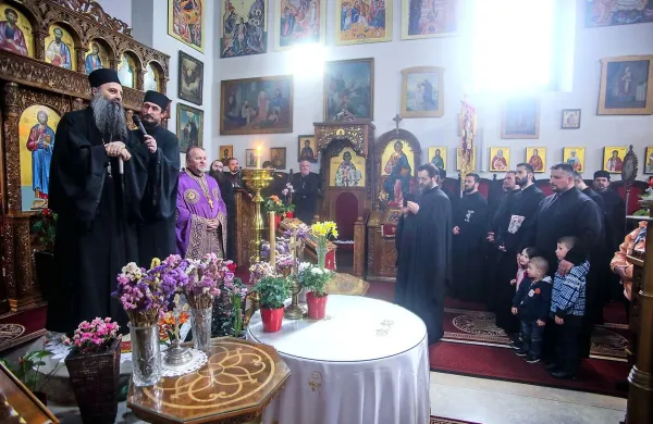 Obred v sedanji pravoslavni cerkvi v Kopru