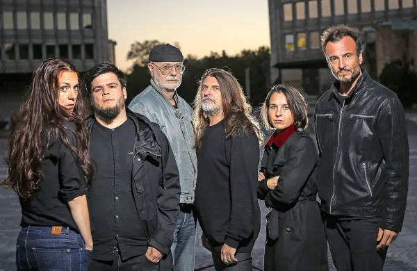 Borghesia so danes(z leve): Jelena Rusjan, Saša Benko, Aldo 
Ivančič, Dario Seraval, Irena Tomažin Zagoričnik in Ivo Poderžaj.