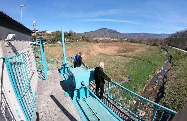 Direkcija za vode  je pripravila dan odprtih vrat suhega zadrževalnika Pikolud na novogoriškem potoku Koren.