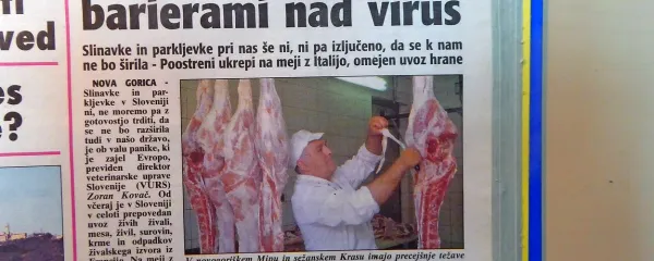 V Sloveniji so poostrili ukrepe za  preprečitev širjenja slinavke in parkljevke.