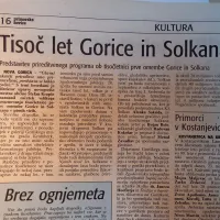 V Gorici in Solkanu so se pripravljali na pomembno obletnico: 
tisočletnico prve omembe kraja.