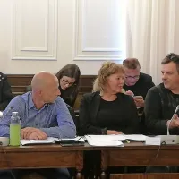 Niti Kristijan Cerovac (levo) in Davorin Petaros (desno) iz GZOP 
nista podprla proračuna. 