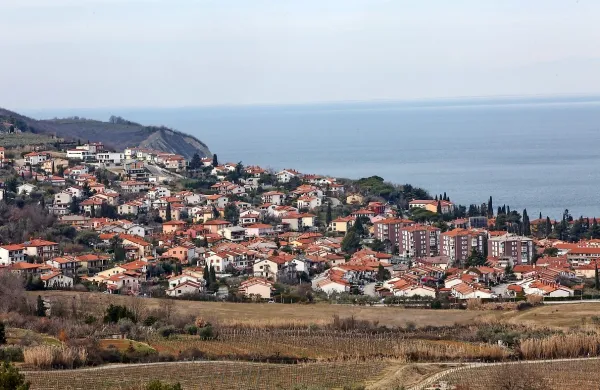 Aktivnosti pri gradnji odseka hitre ceste med Jagodjem (na 
fotografiji) in Lucijo so očitno zastale.
