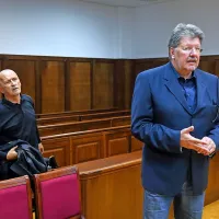 Igor Bavčar (v ospredju) in Miroslav Golubić