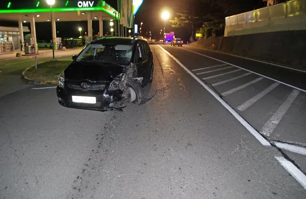 Tržačan je  s toyoto ustavil dobrih 120 metrov od kraja trka. 