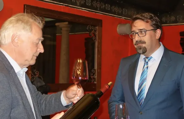 Župan Tadej Beočanin in Boris Stegovec
