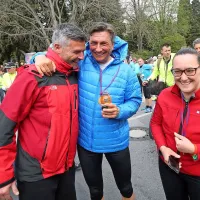 “Polovičko” je odtekel tudi predsednik Borut Pahor, za katerega je 
iz vrst občinstva navijal njegov nekdanji asistent in poslanec SD 
Matjaž Nemec.