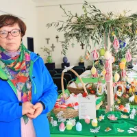 Pisanica od srca na razstavi velikonočnih motivov