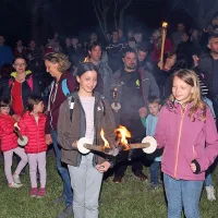 Pohod z baklami in kres na Markovcu