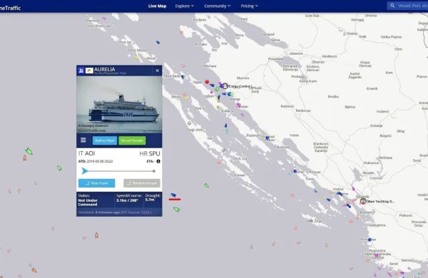 Trajekt po četrtkovi okvari prispel v Split